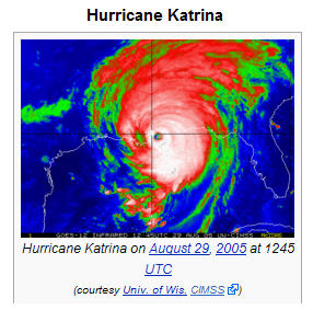 Hurricane Katrina radar